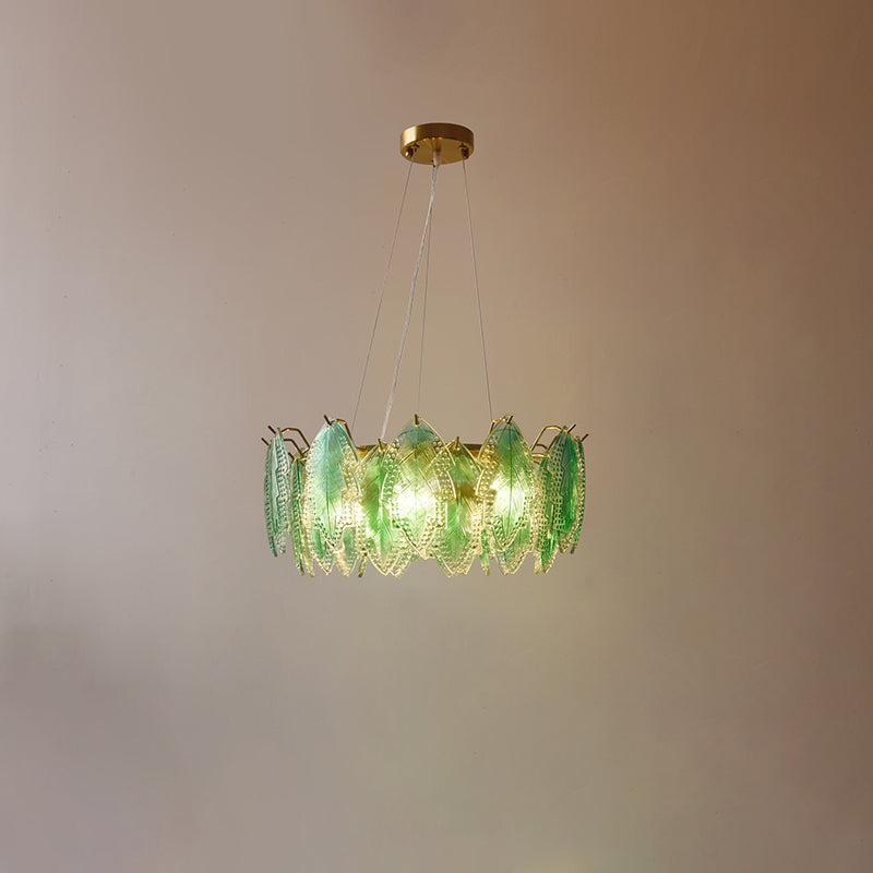 Maple Leaf Type Glass Chandelier-Sylvia Space