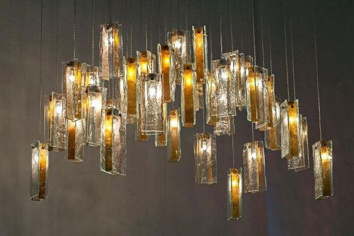 Round Cluster Glass Chandelier Chandelier