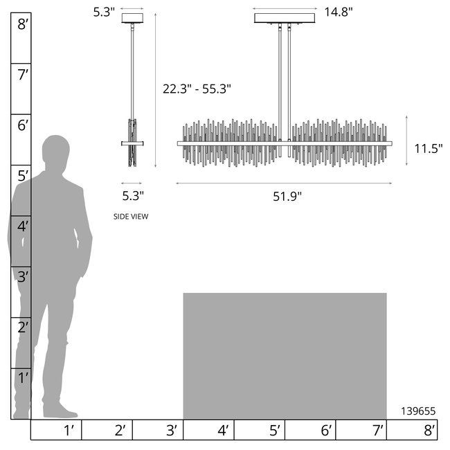 Gossamer Linear Stem Pendant