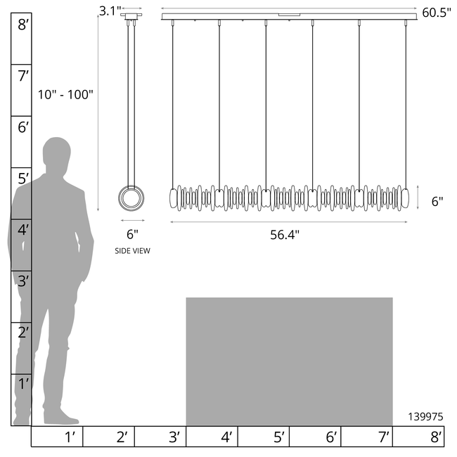 Cairn Linear Pendant