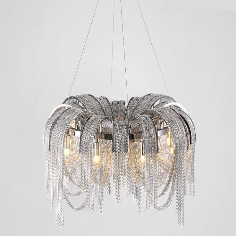 Cadena Chain Tassel Chandelier-Sylvia Space