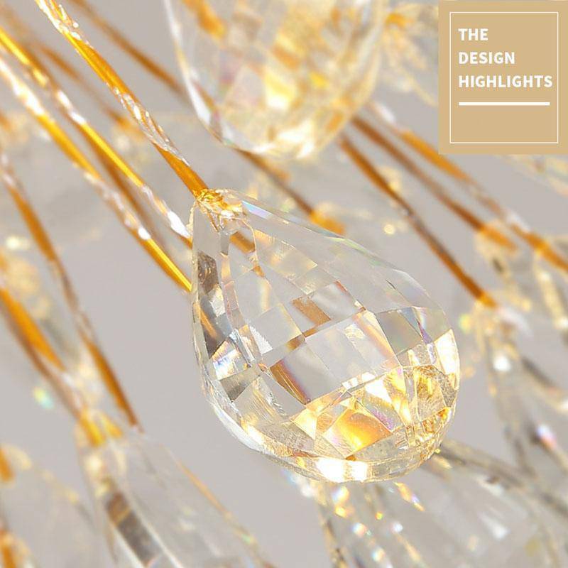 Vanci Crystal Dandelion Modern Chandelier-Sylvia Space