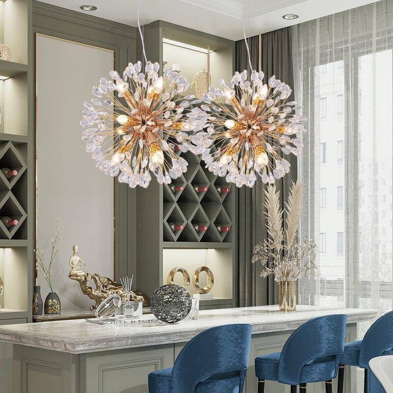 Vanci Crystal Dandelion Modern Chandelier-Sylvia Space