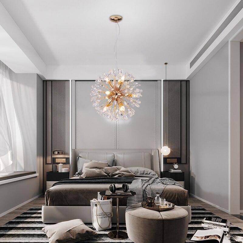Vanci Crystal Dandelion Modern Chandelier-Sylvia Space