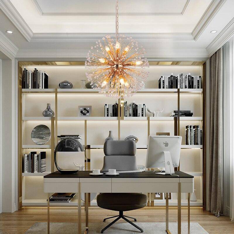 Venera Crystal Globe Chandelier-Sylvia Space