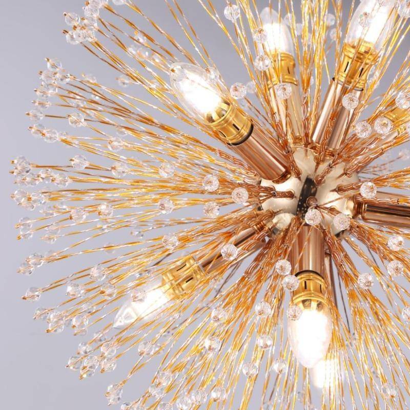 Venera Crystal Globe Chandelier-Sylvia Space