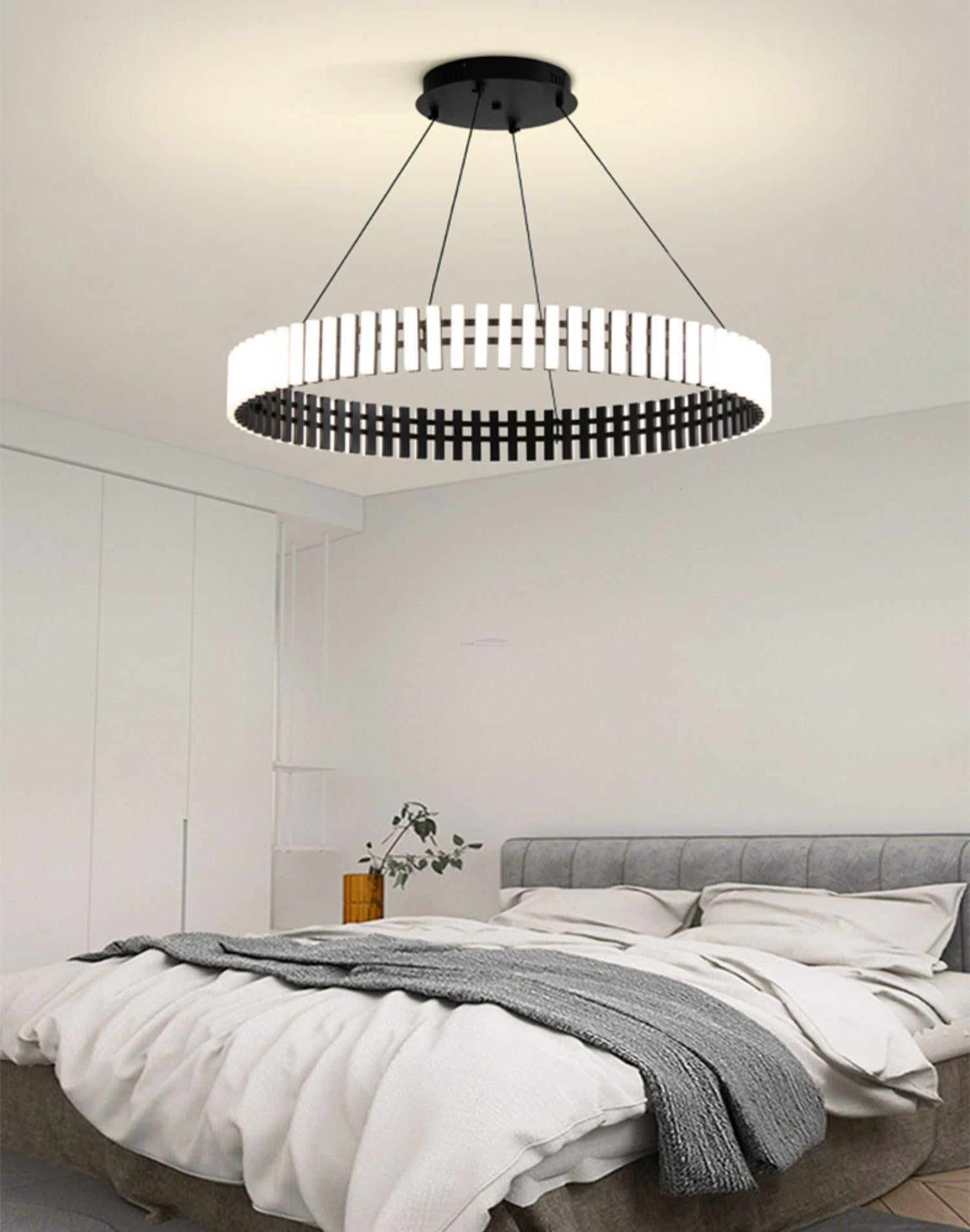 Hanging LED Chandelier ∅ 15.7″-Sylvia Space