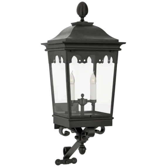 Rosedaled Grand Medium Bracketed Wall Lantern-Sylvia Space