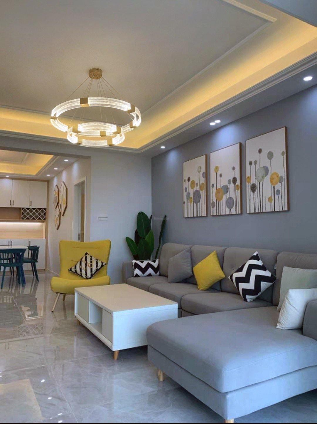 Parallel Ring LED Chandelier ∅ 25.6″-Sylvia Space