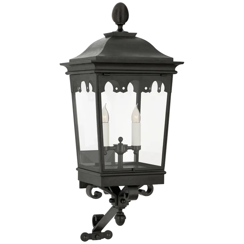 Rosedaled Grand Medium Bracketed Wall Lantern-Sylvia Space