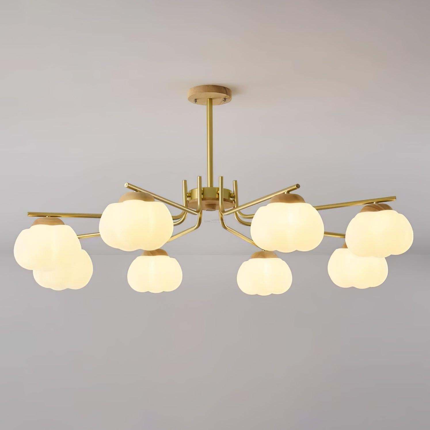 Plastic Cotton Balls Chandelier with 5/8 heads-Sylvia Space