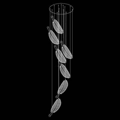 Leaf LED Chandelier ∅ 15.7″-Sylvia Space