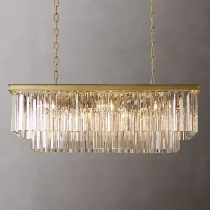 Franky Classicm Rectangular Chandelier 40"