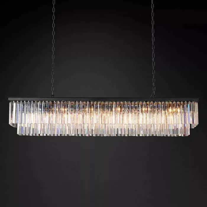 Franky Classicm Rectangular Chandelier 72"