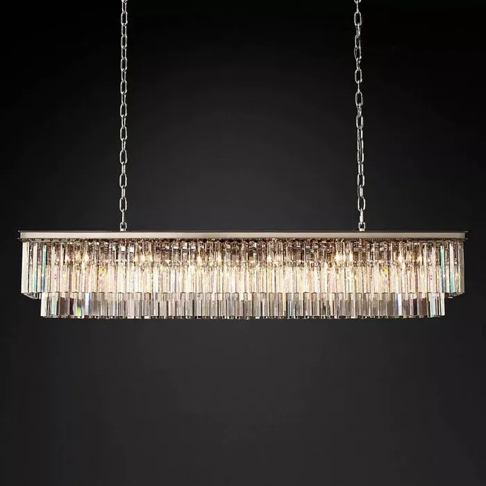 Franky Classicm Rectangular Chandelier 72"