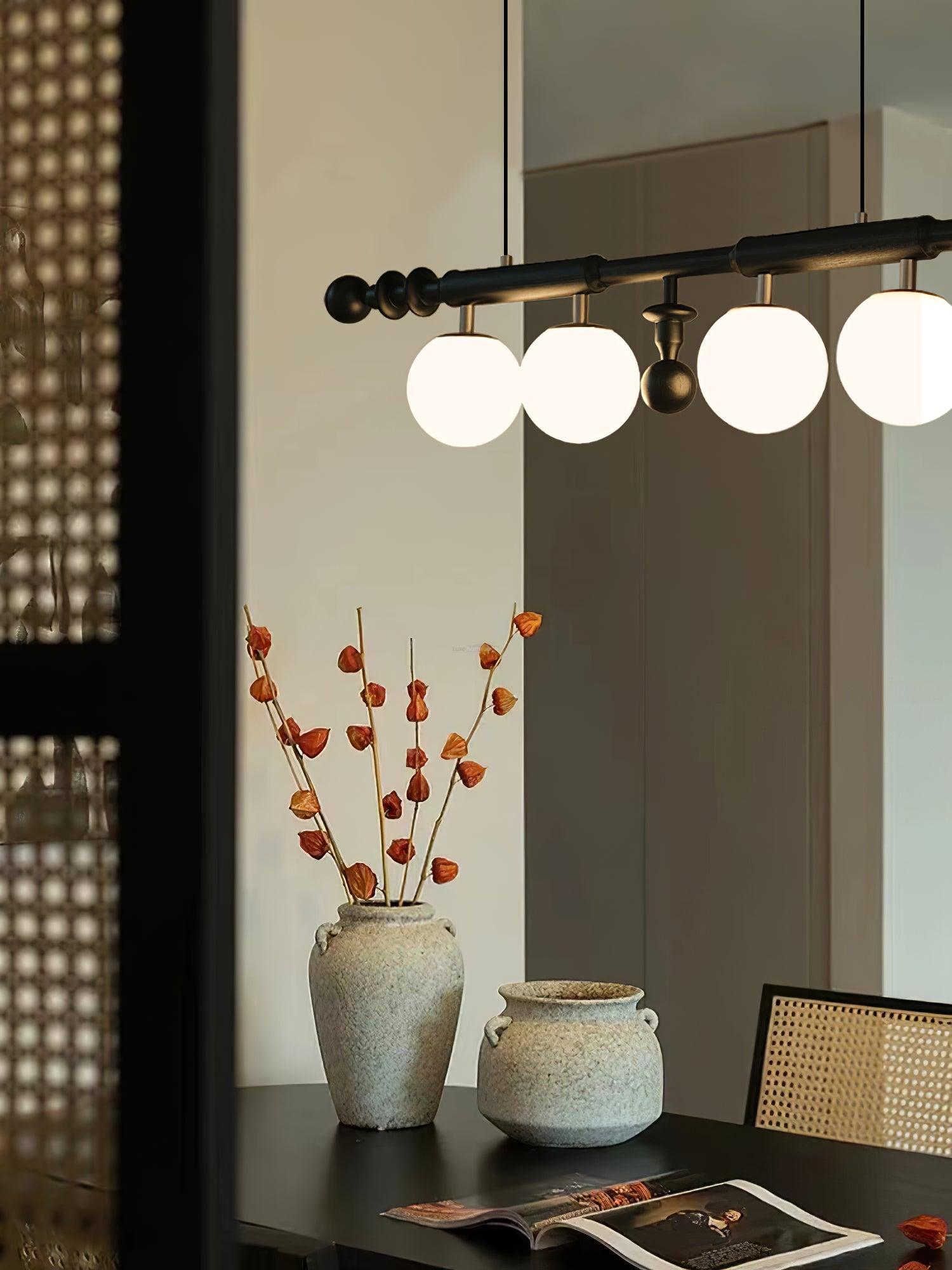 Roman Column Linear Chandelier-Sylvia Space