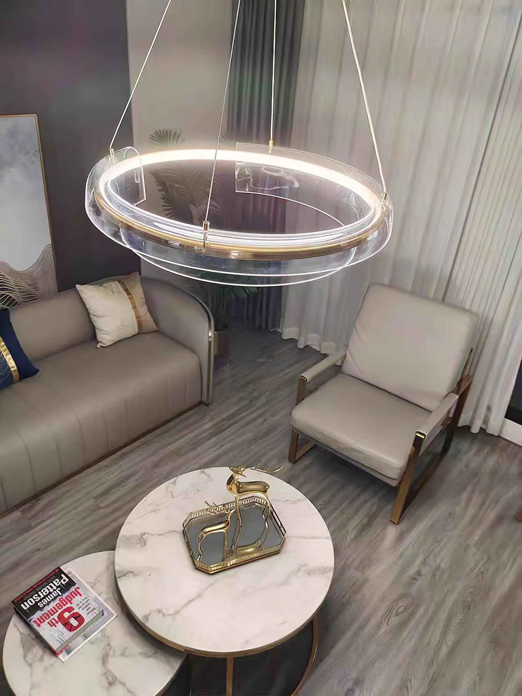 Solstice LED Chandelier ∅ 23.6″-Sylvia Space
