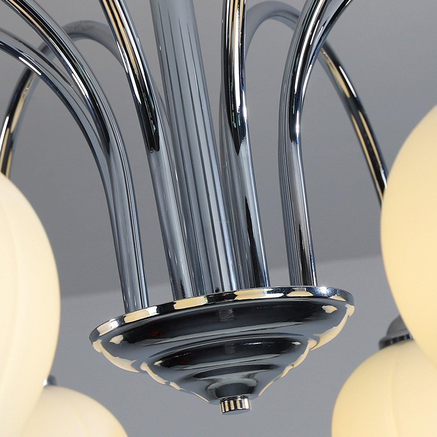 Floral Glass Chandelier with 5/6/8 heads-Sylvia Space