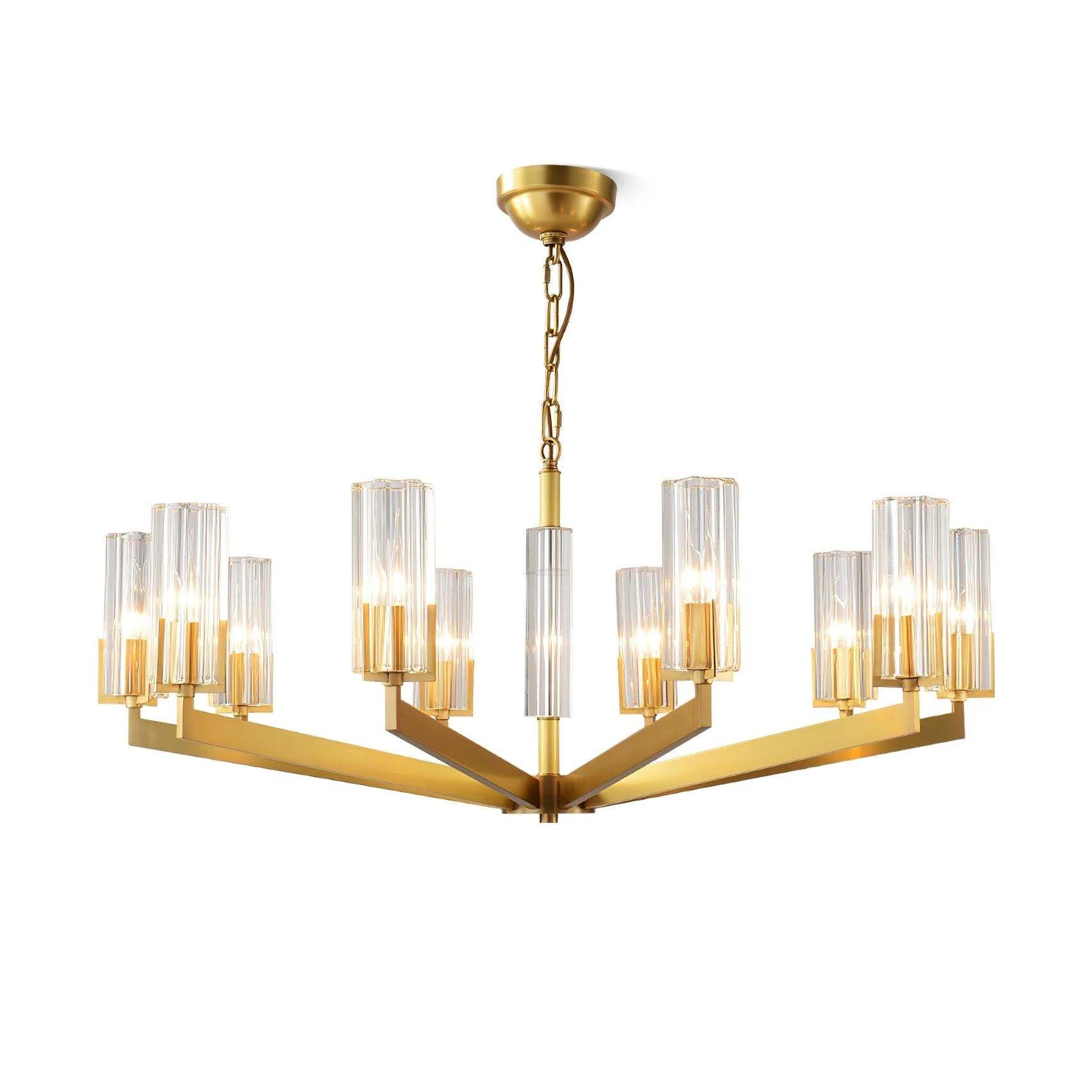Kayla Brass Chandelier with 6/8/10/15 heads