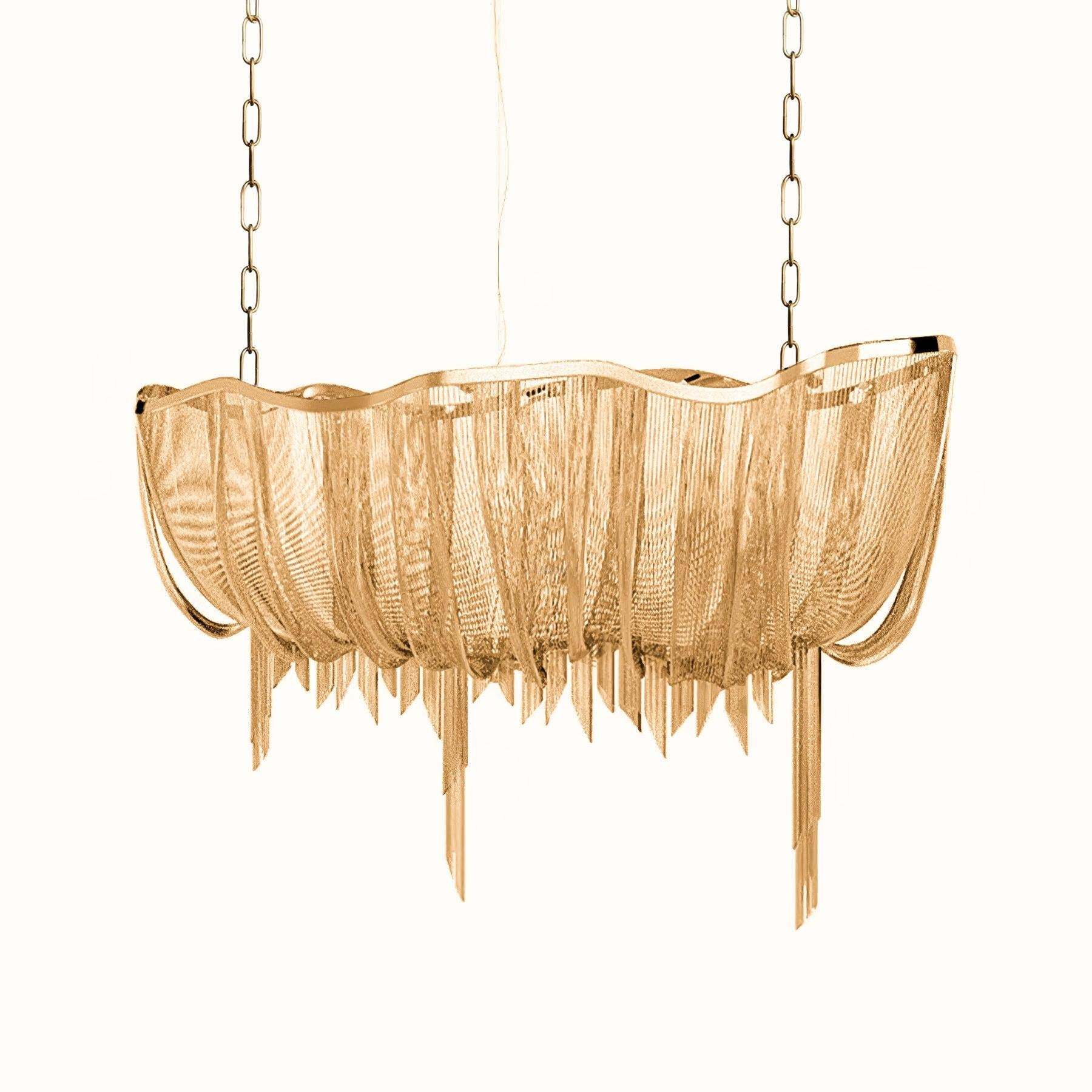 Shimmering Chandelier with Chains-Sylvia Space