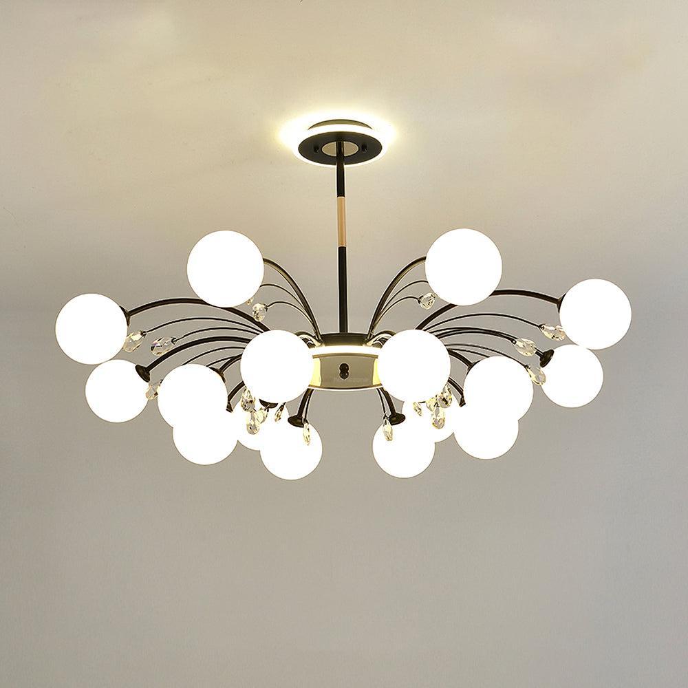 Glamorous Glass Raindrop Chandeliers with 6/8/10/12/16 heads-Sylvia Space