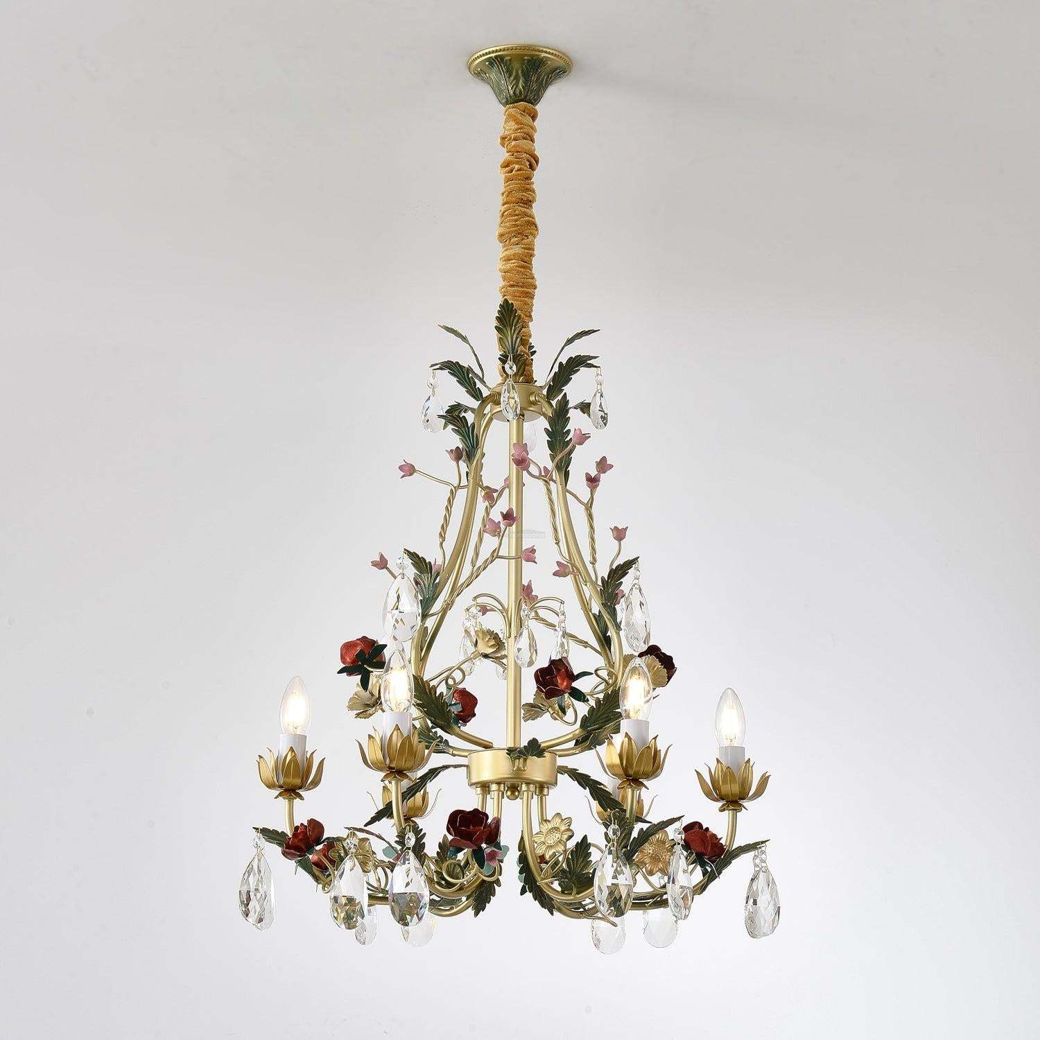 Rose Love Chandelier with 6/8 heads-Sylvia Space