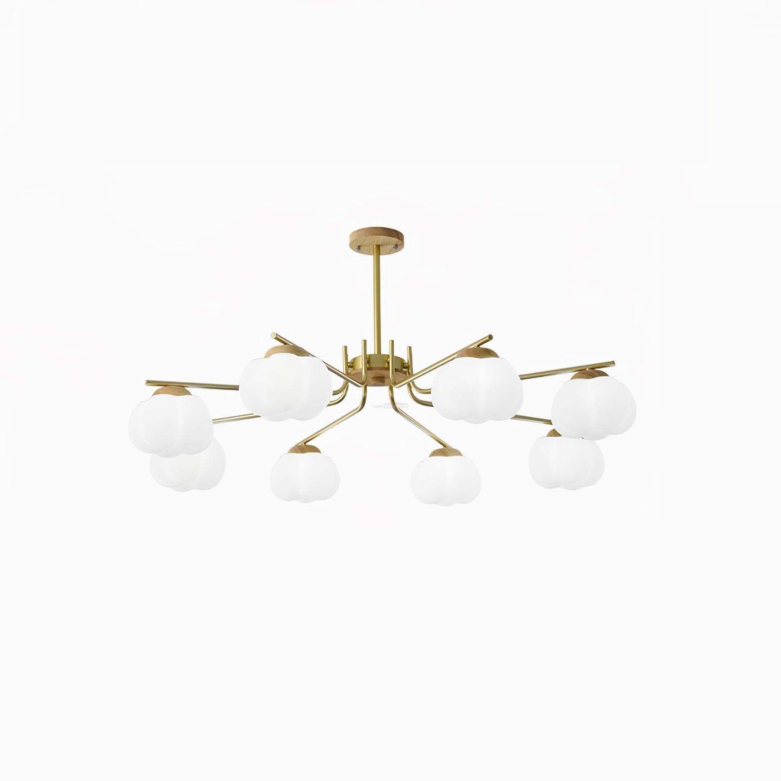 Plastic Cotton Balls Chandelier with 5/8 heads-Sylvia Space