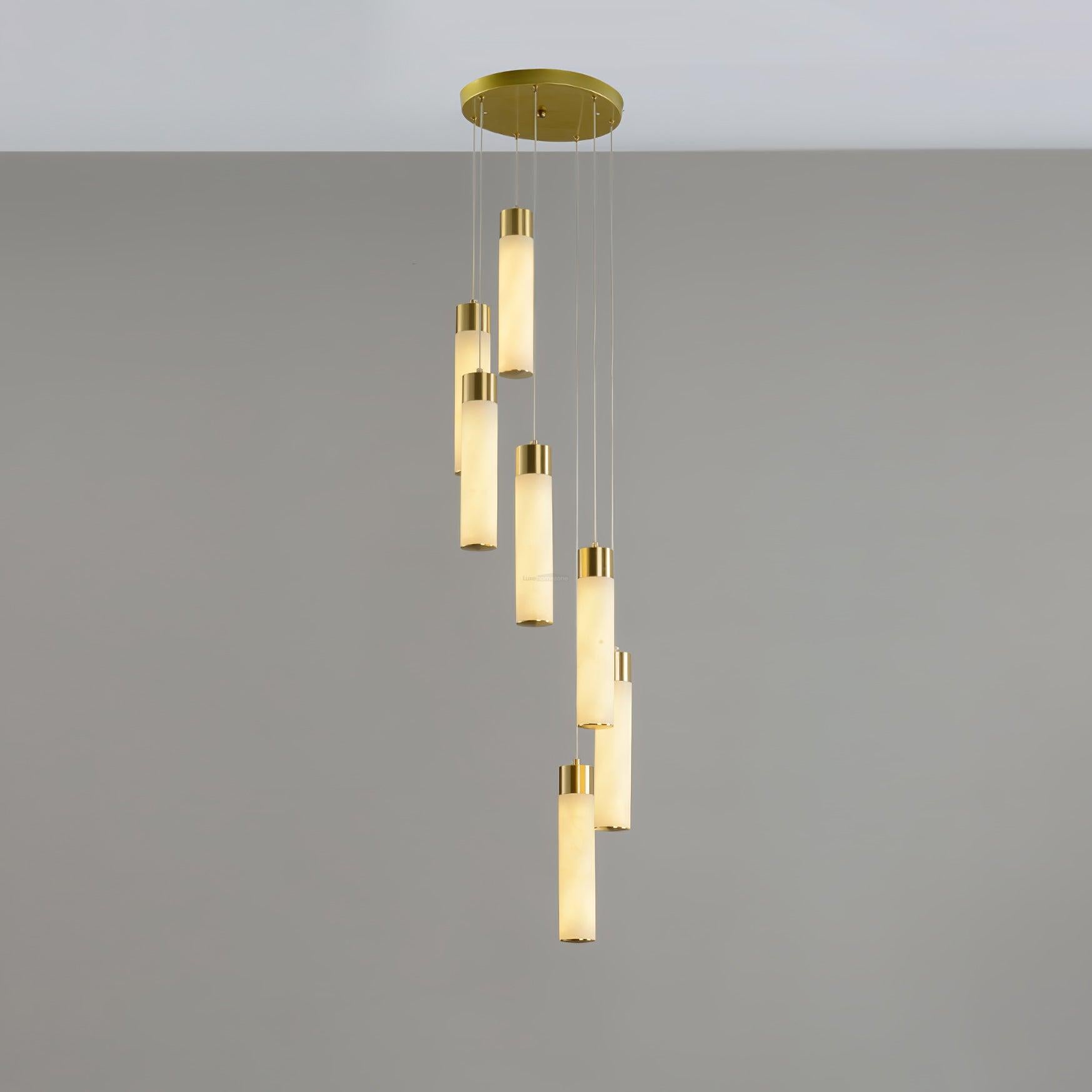 Celestial Alabaster Cascade Chandelier with 5/7/9/12/16/18/24/32 heads-Sylvia Space
