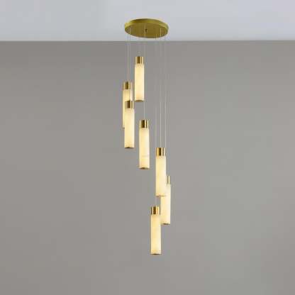 Celestial Alabaster Cascade Chandelier with 5/7/9/12/16/18/24/32 heads-Sylvia Space
