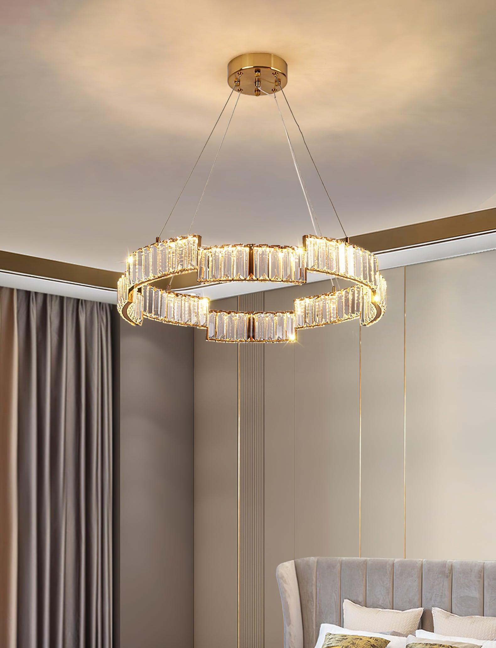 Stella Crystal Round Chandelier-Sylvia Space