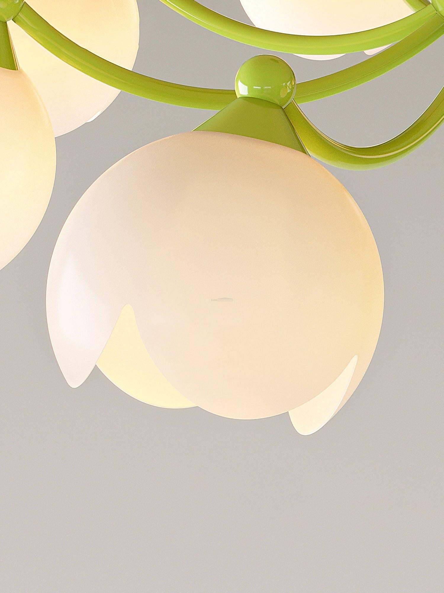 Murano Cream Chandelier with 3/5/6/8 heads-Sylvia Space