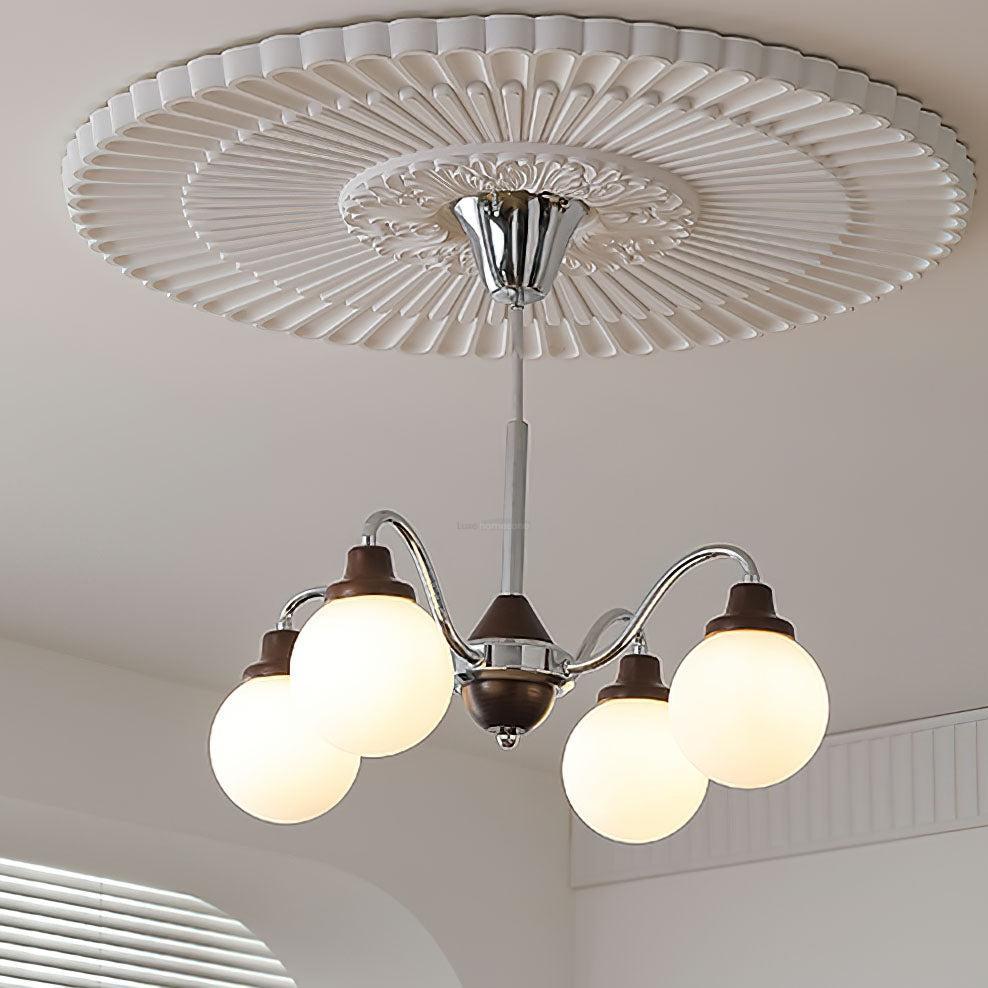 Solid Wood Magic Bean Chandelier with 4/6/8 heads-Sylvia Space