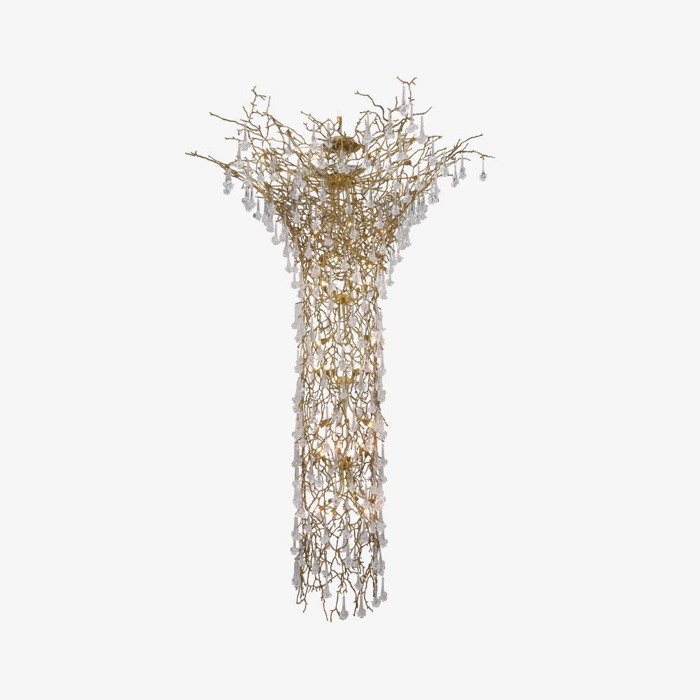 Tree Branch Staircase Chandelier ∅ 59″-Sylvia Space