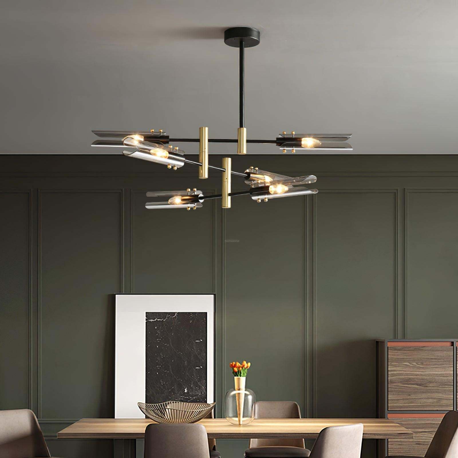 Astrid Double Chandelier with 4/6/8 heads-Sylvia Space