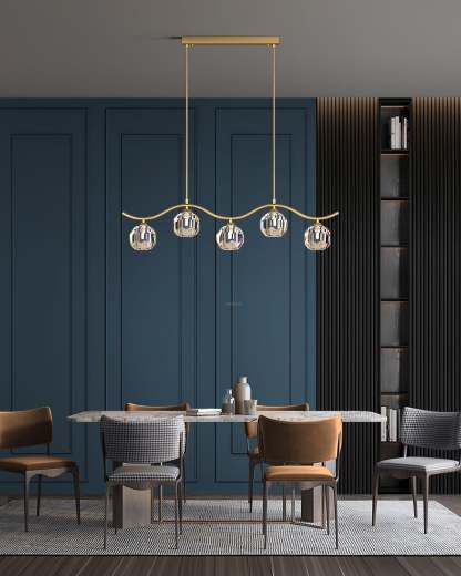 Eara Crystal Chandelier with 3/5/7 heads-Sylvia Space
