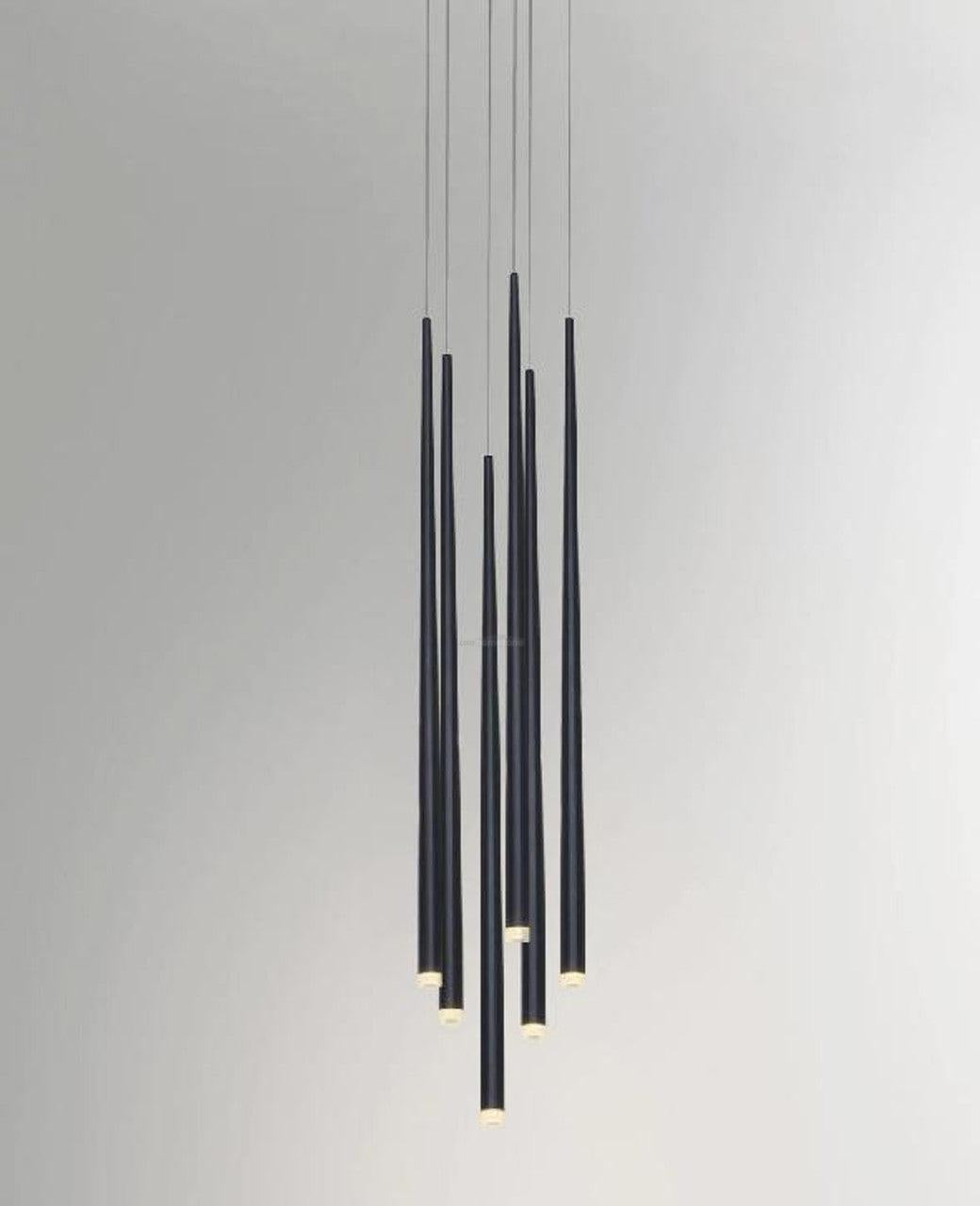 Slender Cone Round/Linear Chandelier-Sylvia Space