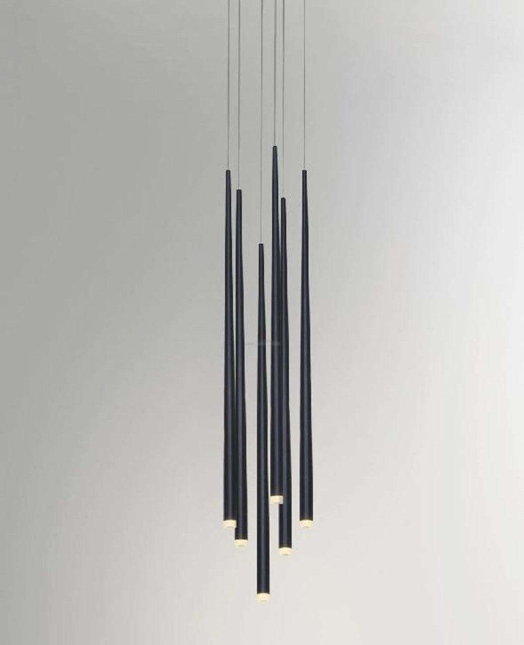 Slender Cone Round/Linear Chandelier-Sylvia Space
