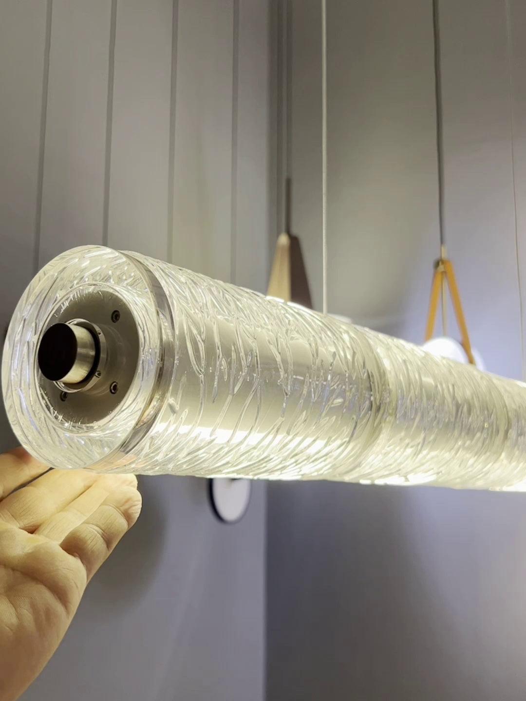 Mcdade Segmented Glass LinearChandelier-Sylvia Space