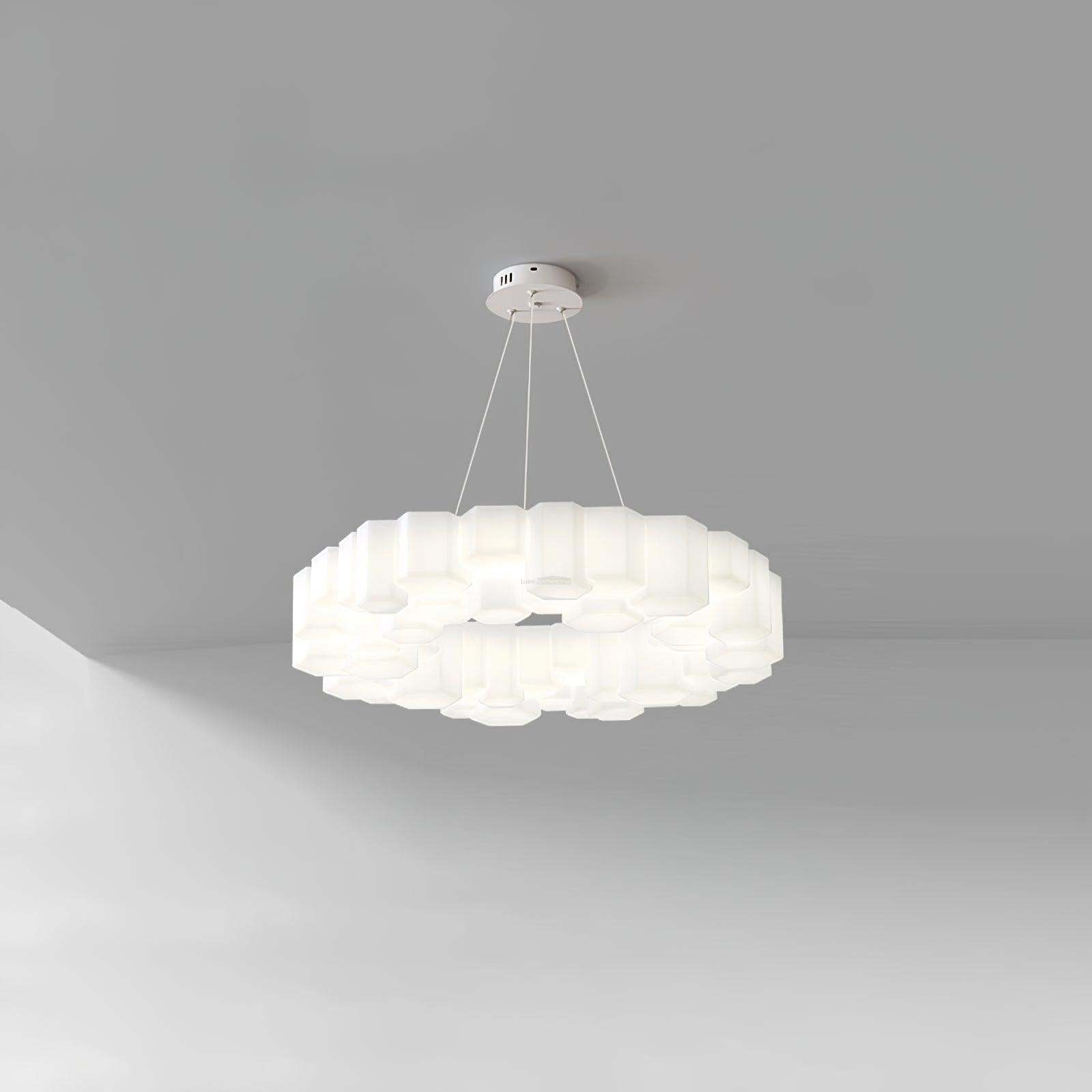 Honeycomb Chandelier ∅ 26.7″-Sylvia Space