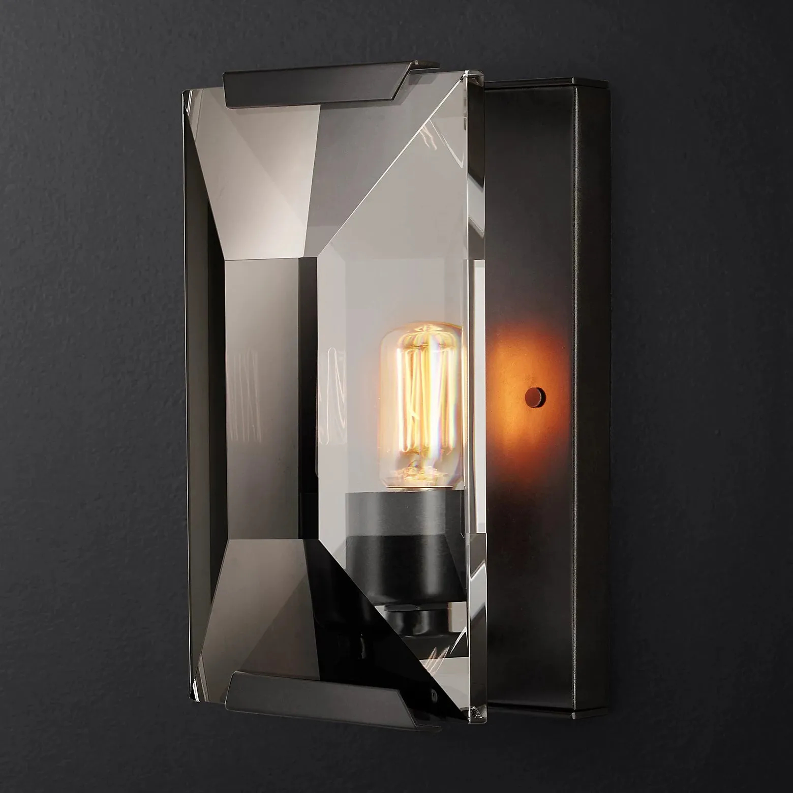 Harlow Faceted Crystal Wall Sconce
