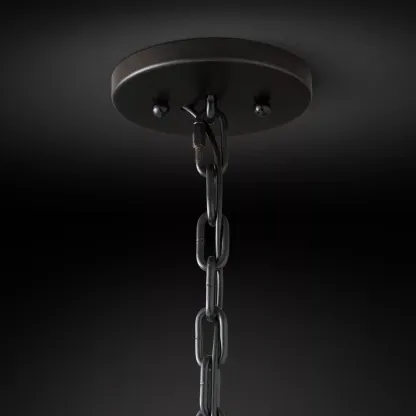 Harlow Faceted Crystal Round Chandelier 38"