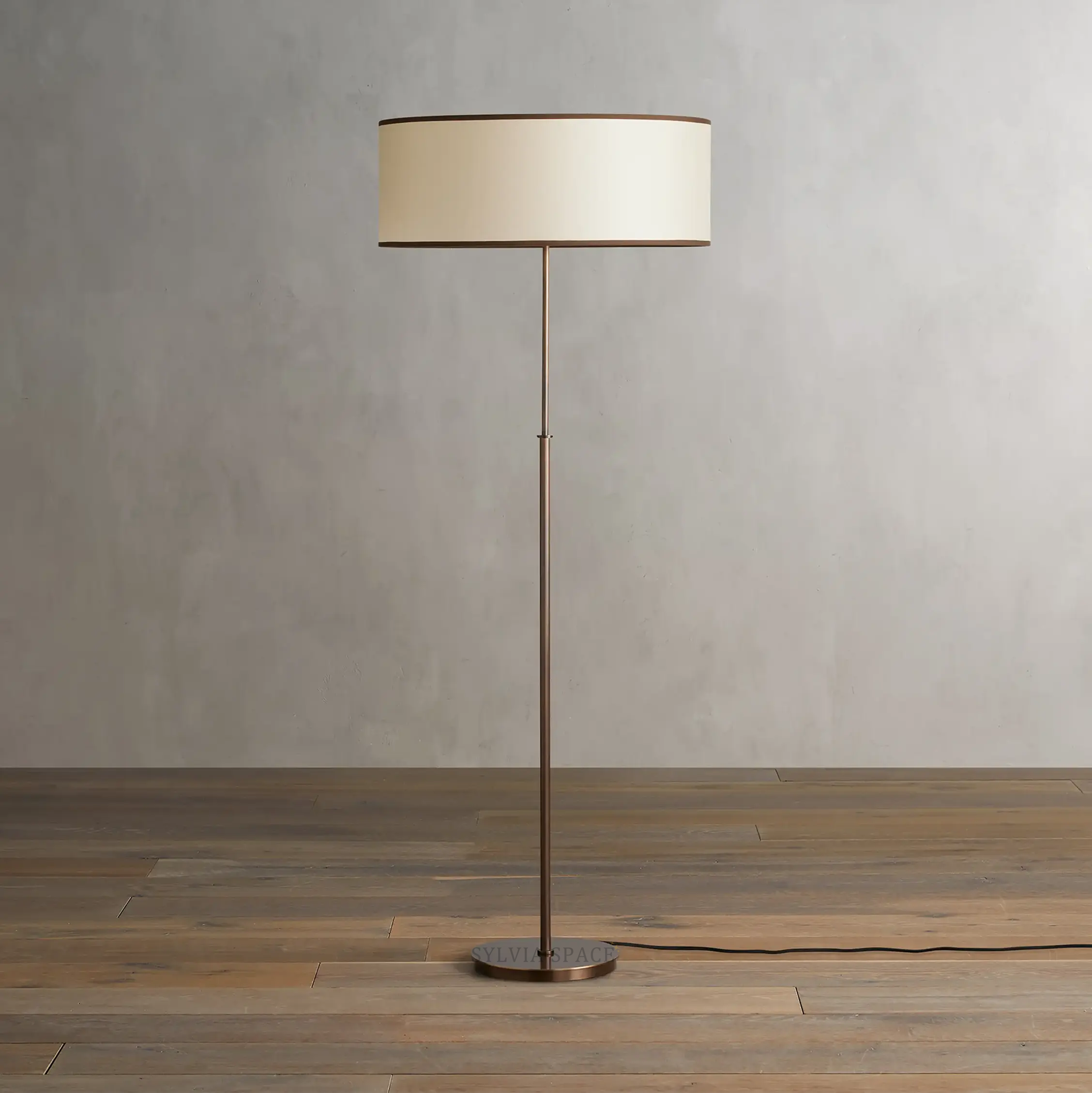Daphne Linen Floor Lamp 23"D