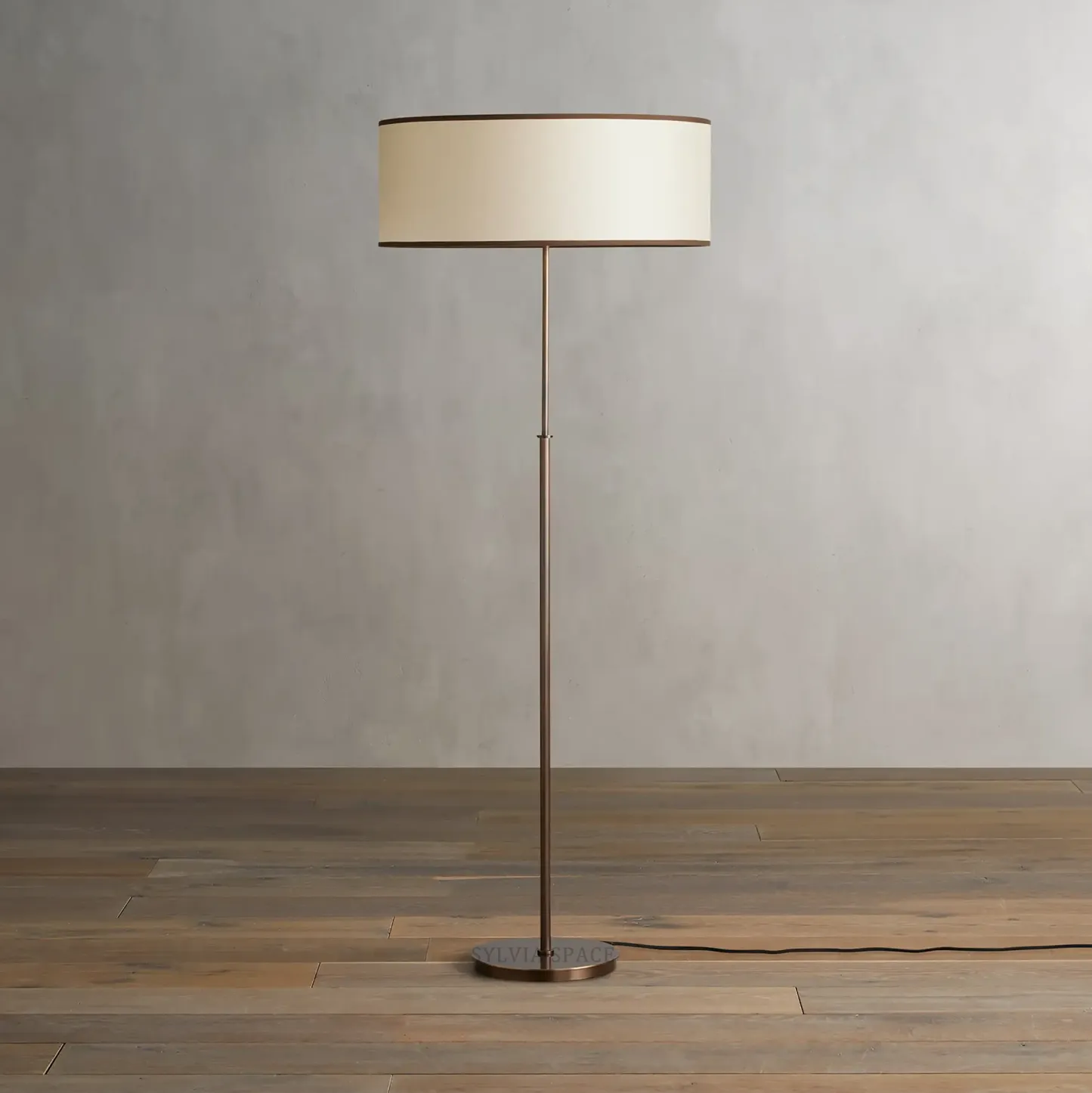 Daphne Linen Floor Lamp 23"D