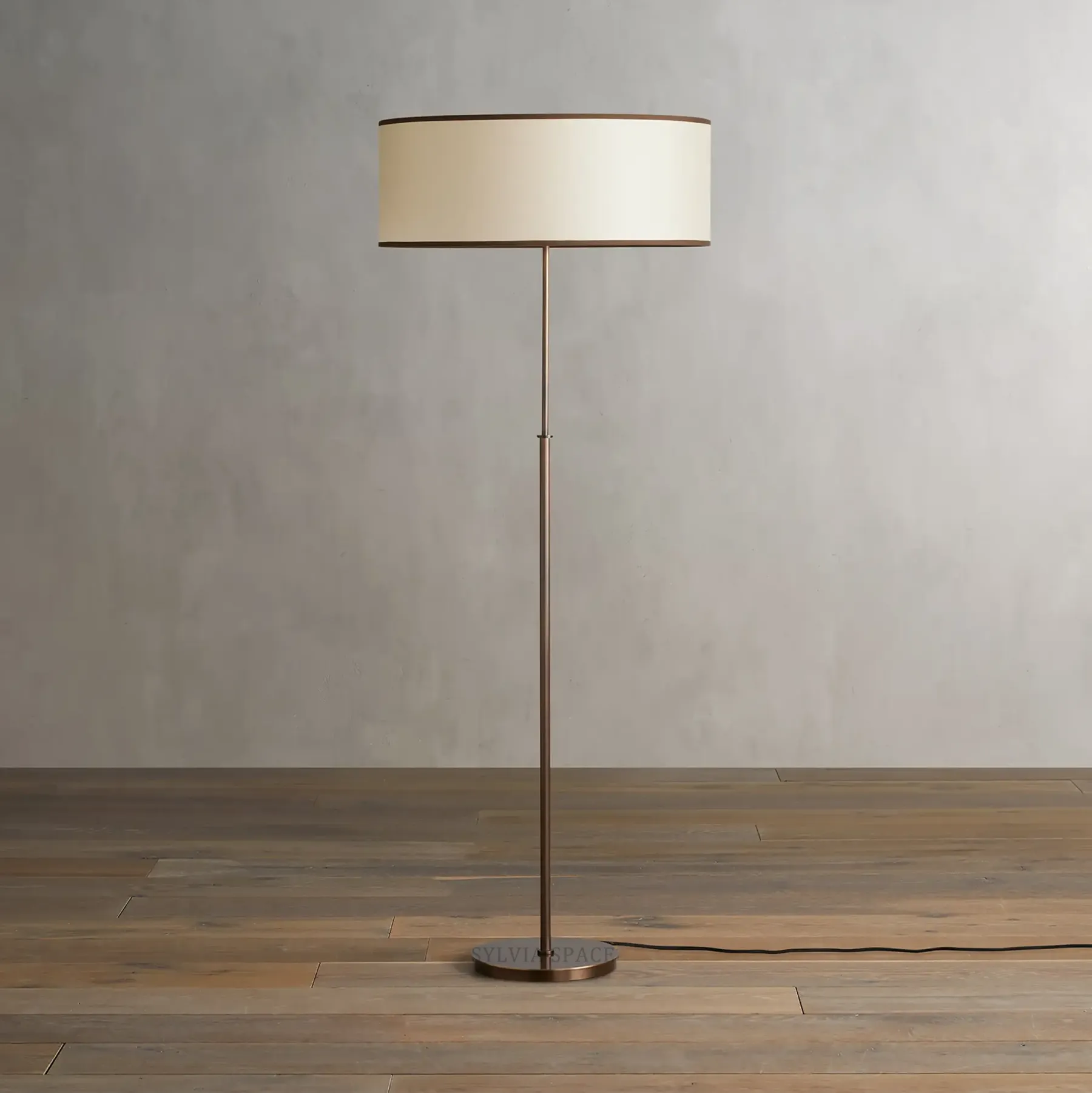 Daphne Linen Floor Lamp 23"D