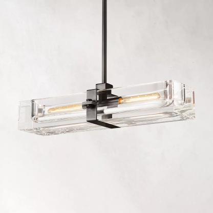Sail Linear Chandelier 24" 2-lights-Sylvia Space