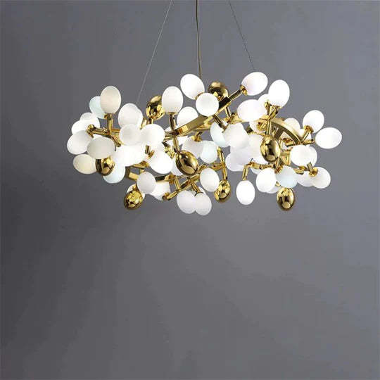 Grape Shape Round Chandelier, Contemporary Chandelier Living Room-Sylvia Space