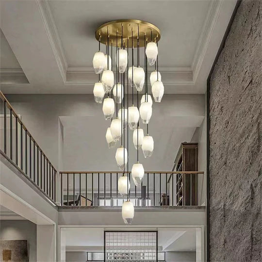 Mary Modern Glass Chandelier, Contemporary Pendant Lights-Sylvia Space