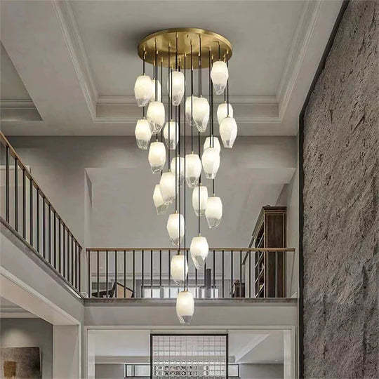 Mary Modern Glass Chandelier, Contemporary Pendant Lights-Sylvia Space