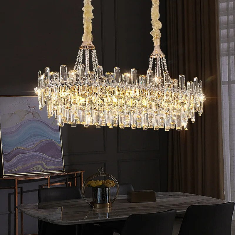 Gio Crystal Chandelier For Dining Room-Sylvia Space