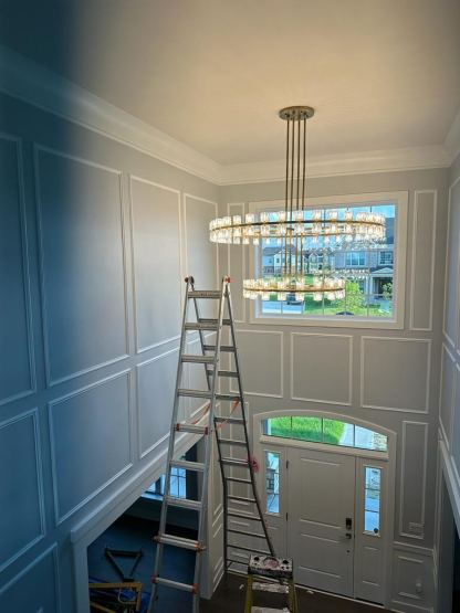 Arcardes Led Round Two-Tier Chandelier For Crystal Cup 60"